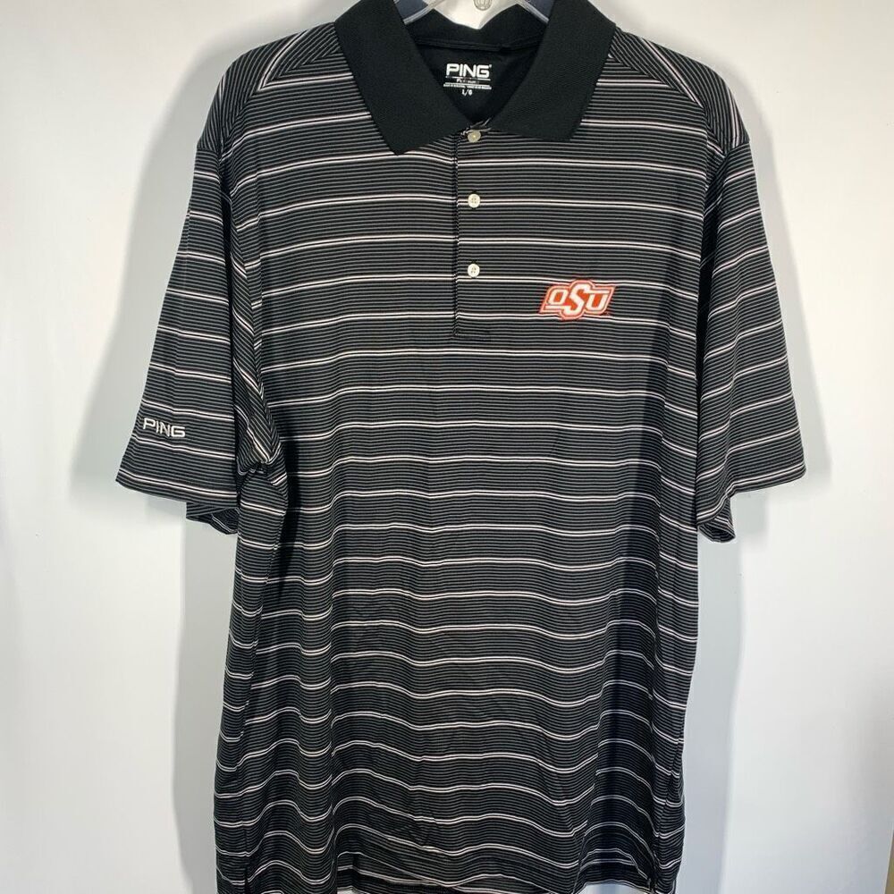 OSU Oklahoma State Ping Polo Style Shirt Size Large